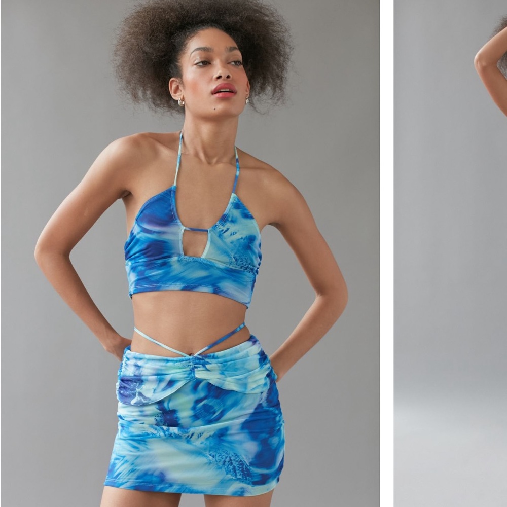 Blue mesh set